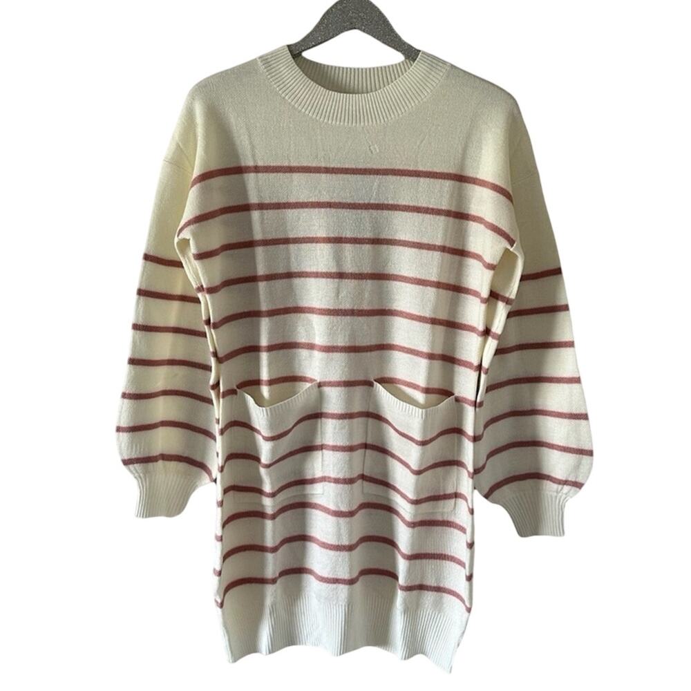 Alredine by Bailey’s Blossoms Pink Star Knit Sweater NEW